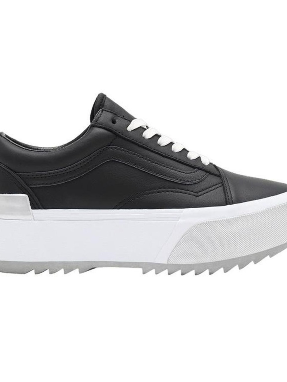 Vans old skool stacked “shiny” black platform shoes